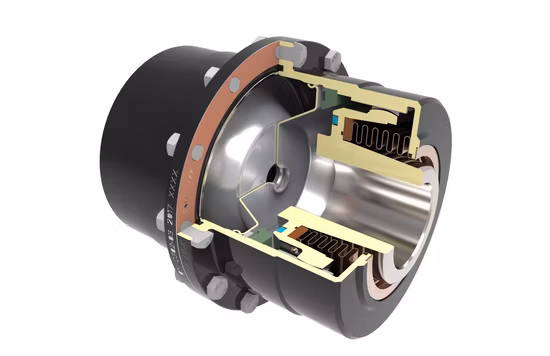 철도 운송용 드럼 톱니 구조 커플링